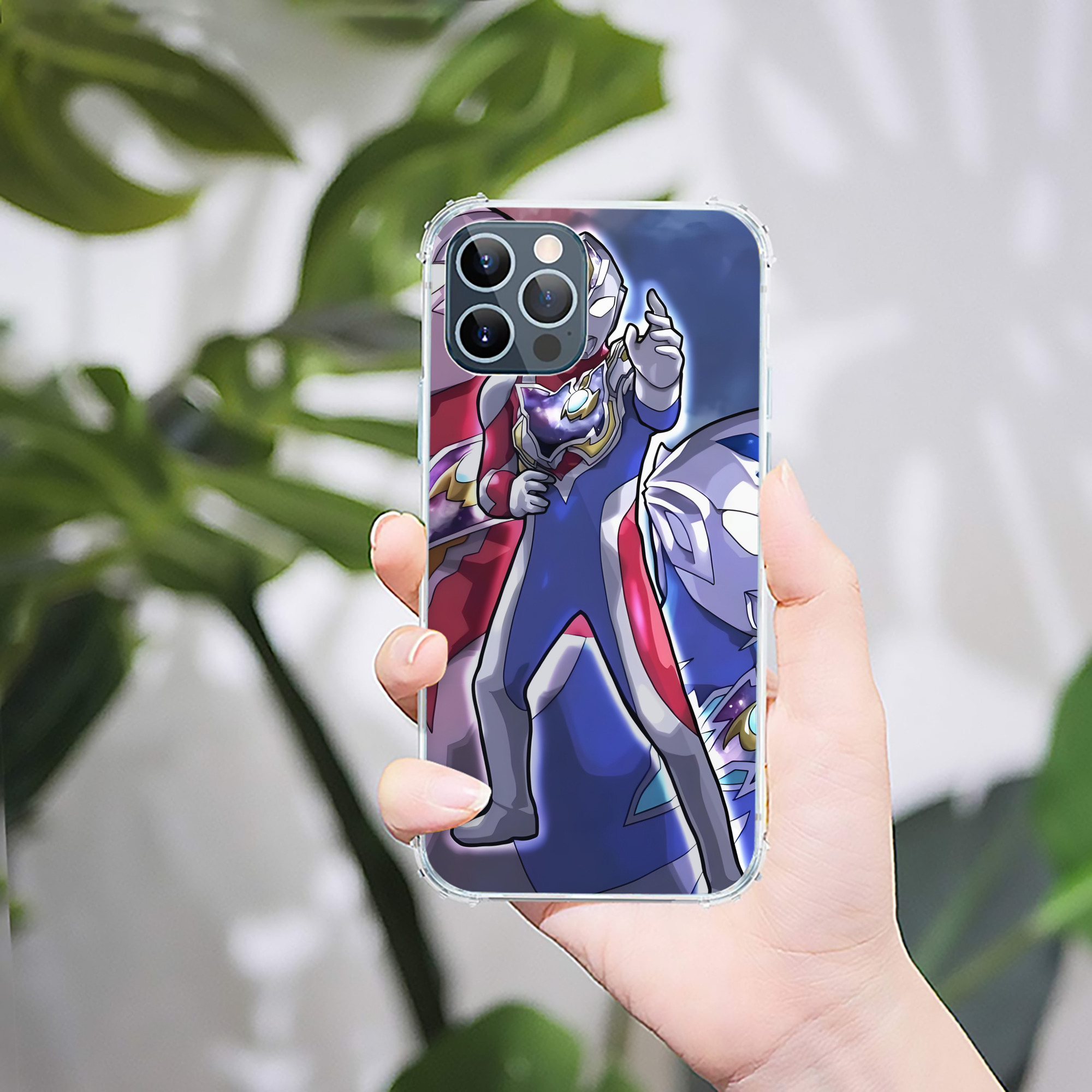 （画像用） ウルトラマン Ultraman 【iPhone 12シリーズ対応】透明スマホケース（クリアソフトケース）